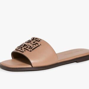 Tory Burch Ines Women's Tan Slide Sandals NWOT Size 9 1/2